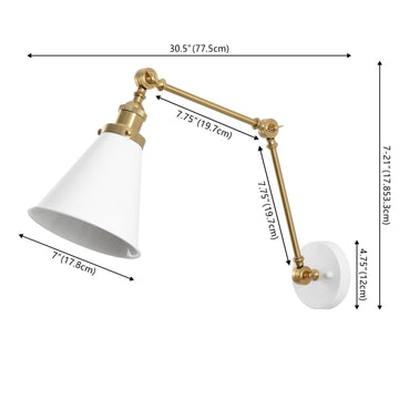Rover 7" Adjustable Arm Metal LED Wall Sconce